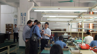 Visiting the Electric plug lock assembly workshop